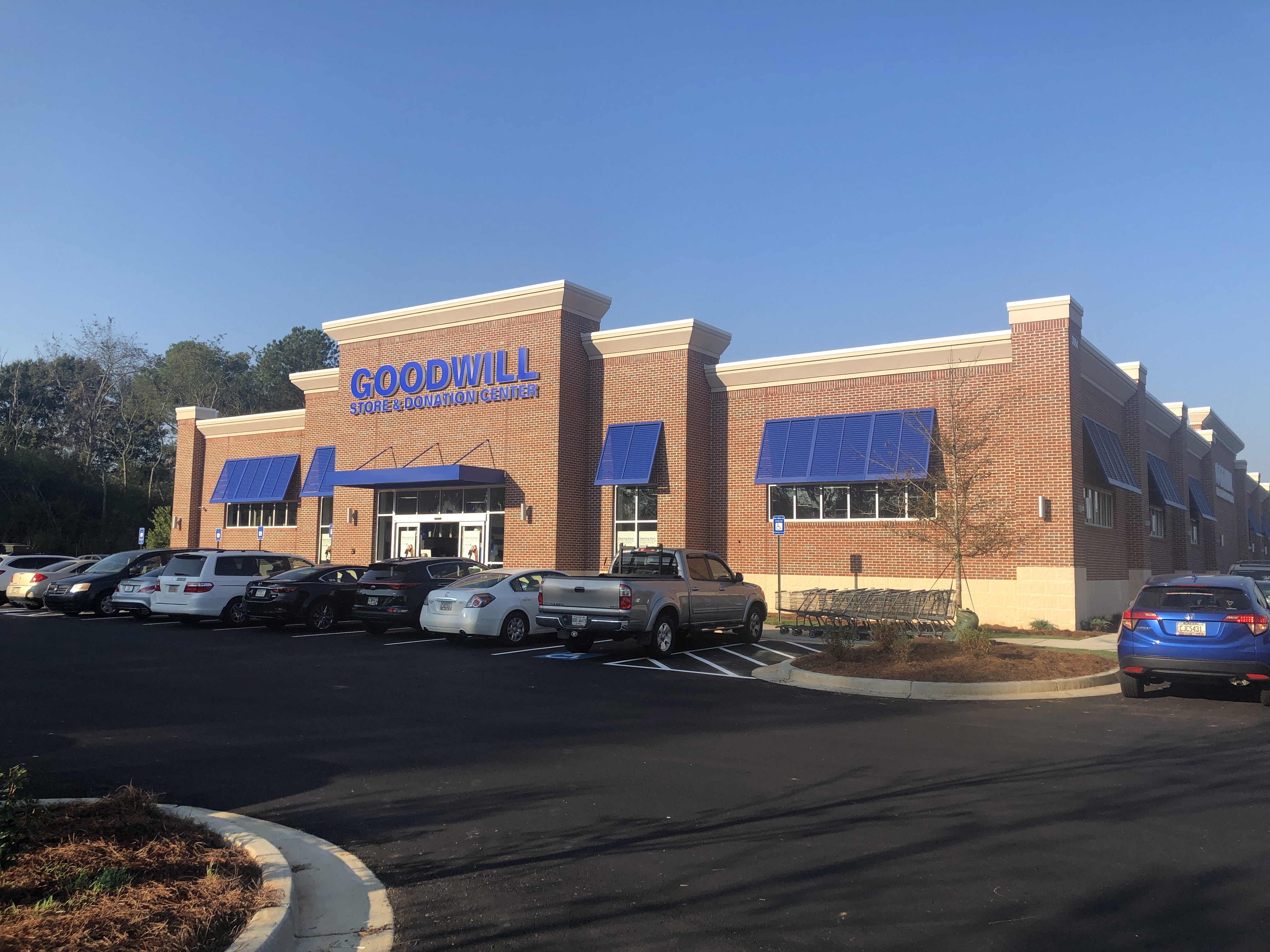 Picture of front of store from right angle